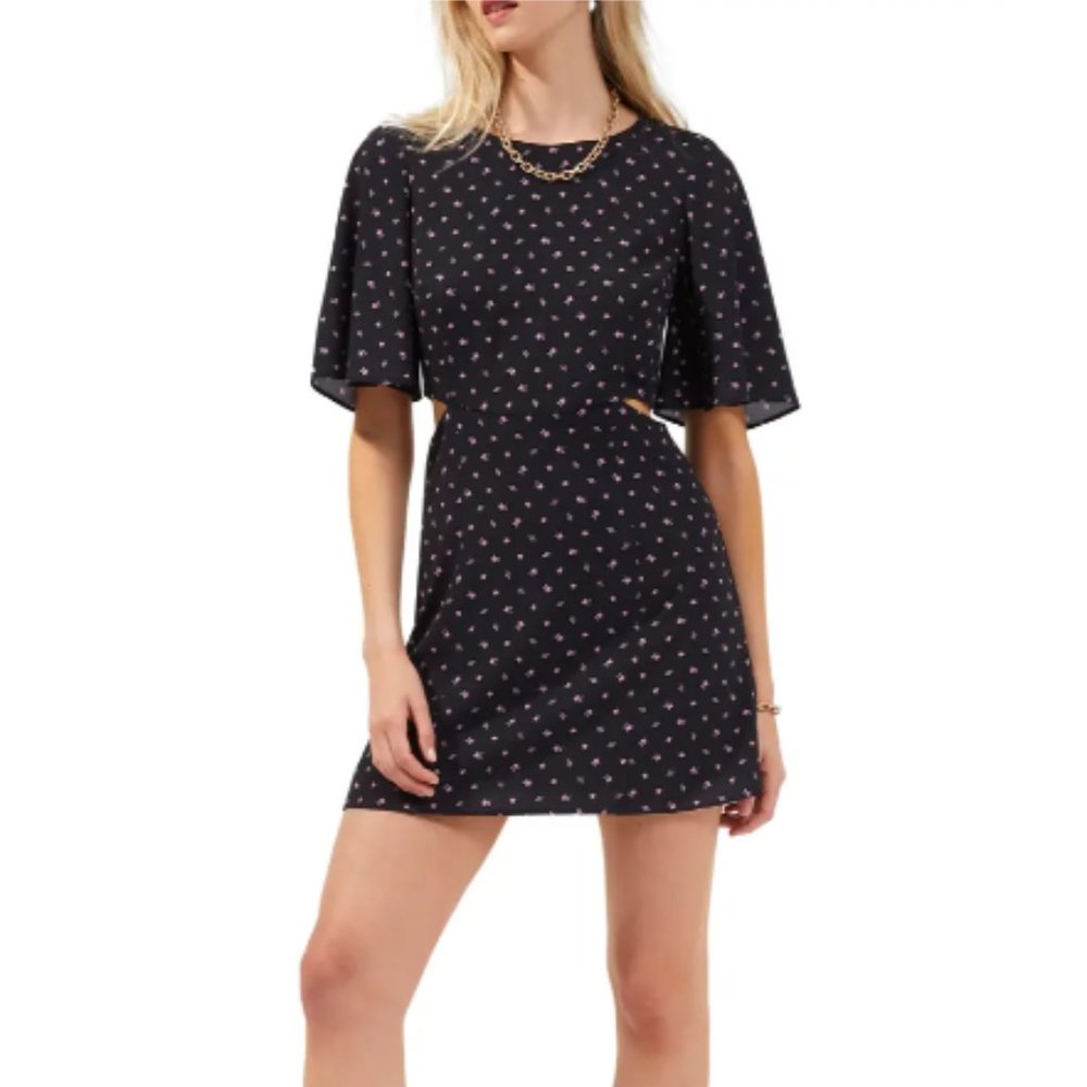NWT French Connection Augustine Verona navy floral dress size 2